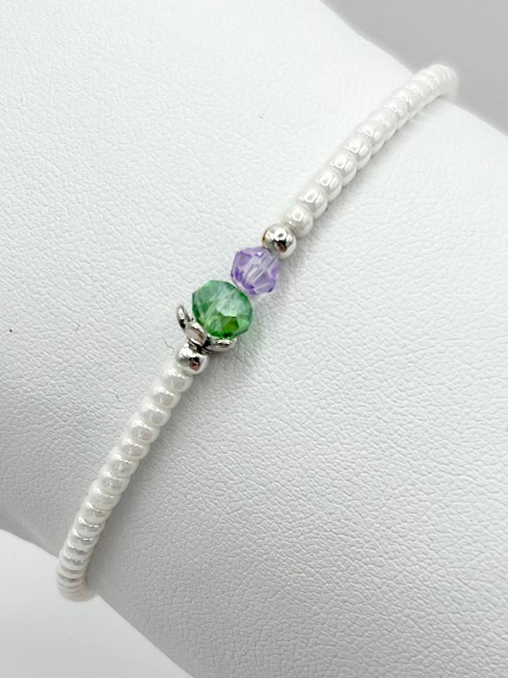 Scottish Thistle Seed Beaded Bracelet for wholesale by Candi Co Jewellery