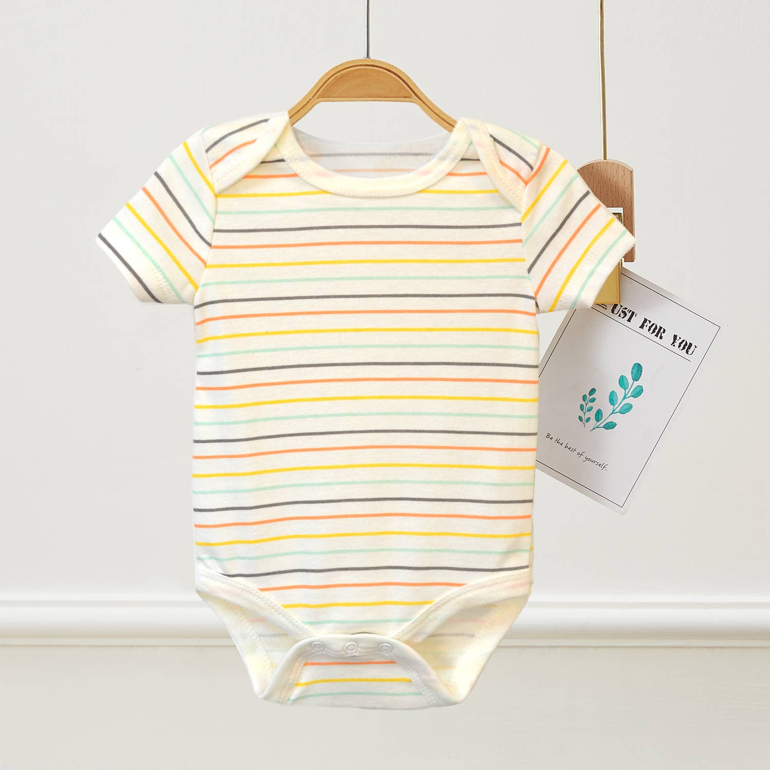 Lollipop Dreams - Wholesale Bodysuit (Non-Footed) - Baby - Pack of 3 Baby Cutie Cow Animal Pattern Bodysuits2