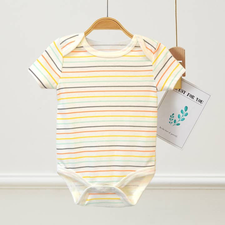 Lollipop Dreams - Wholesale Bodysuit (Non-Footed) - Baby - Pack of 3 Baby Cutie Cow Animal Pattern Bodysuits2