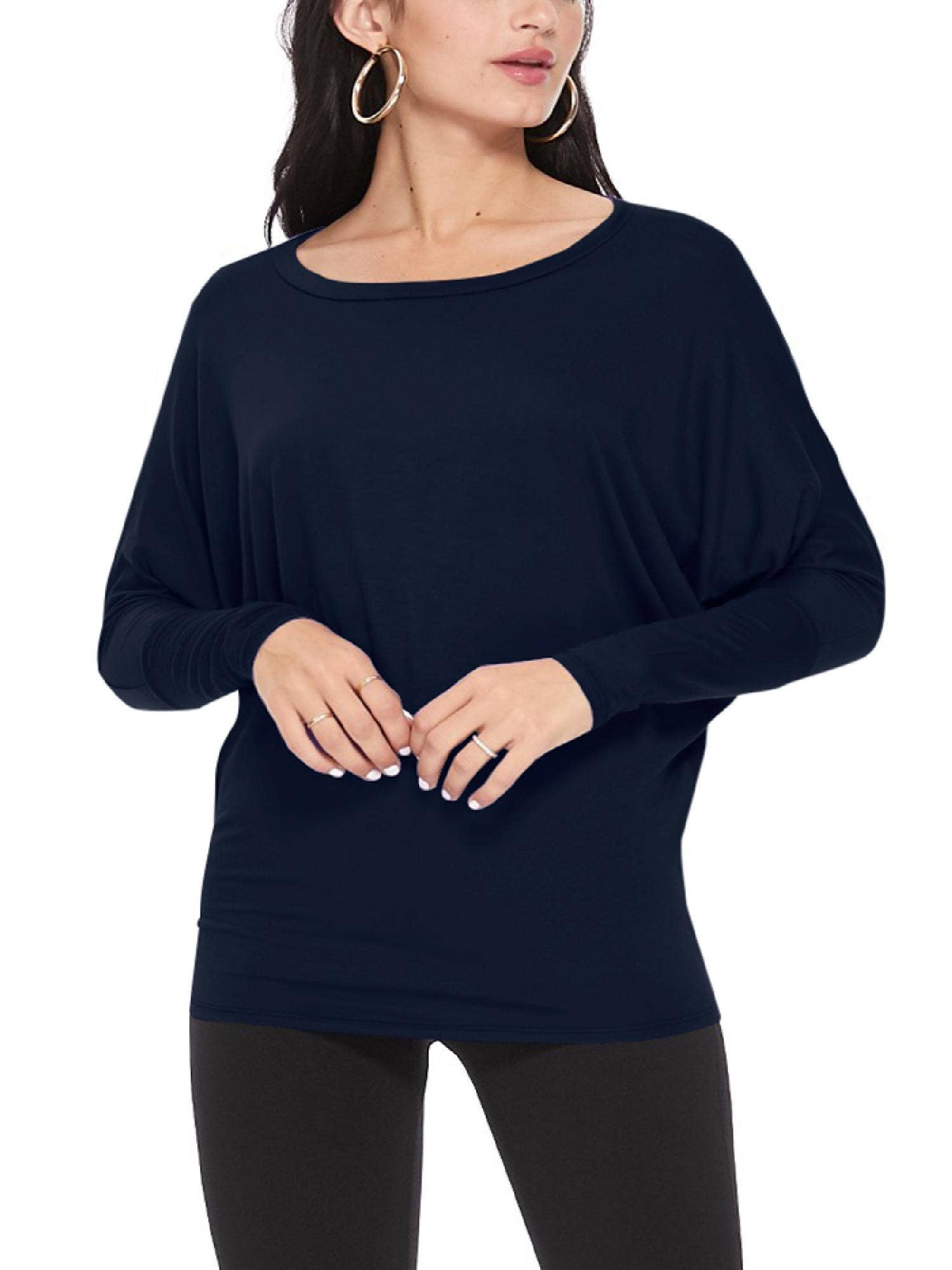 MOA COLLECTION - Wholesale Knit Top - Women's - Women's Casual Solid Color Dolman Sleeve Top10