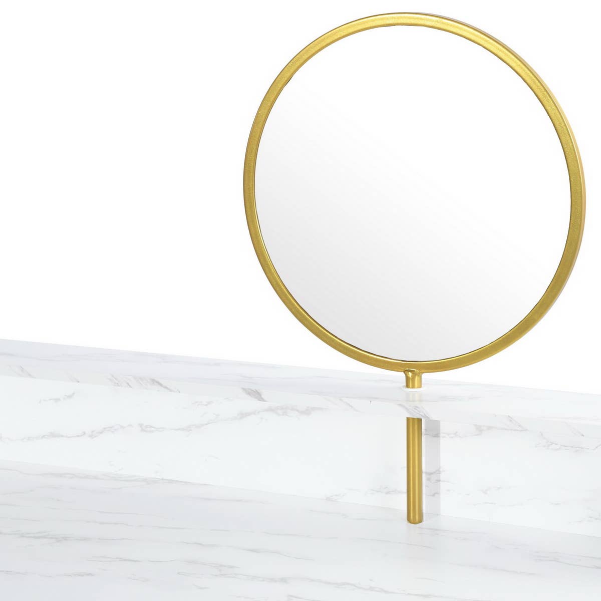 39F Inc. - Wholesale Vanity Mirror - Modern Vanity Desk with Gold Frame and Marble Top5