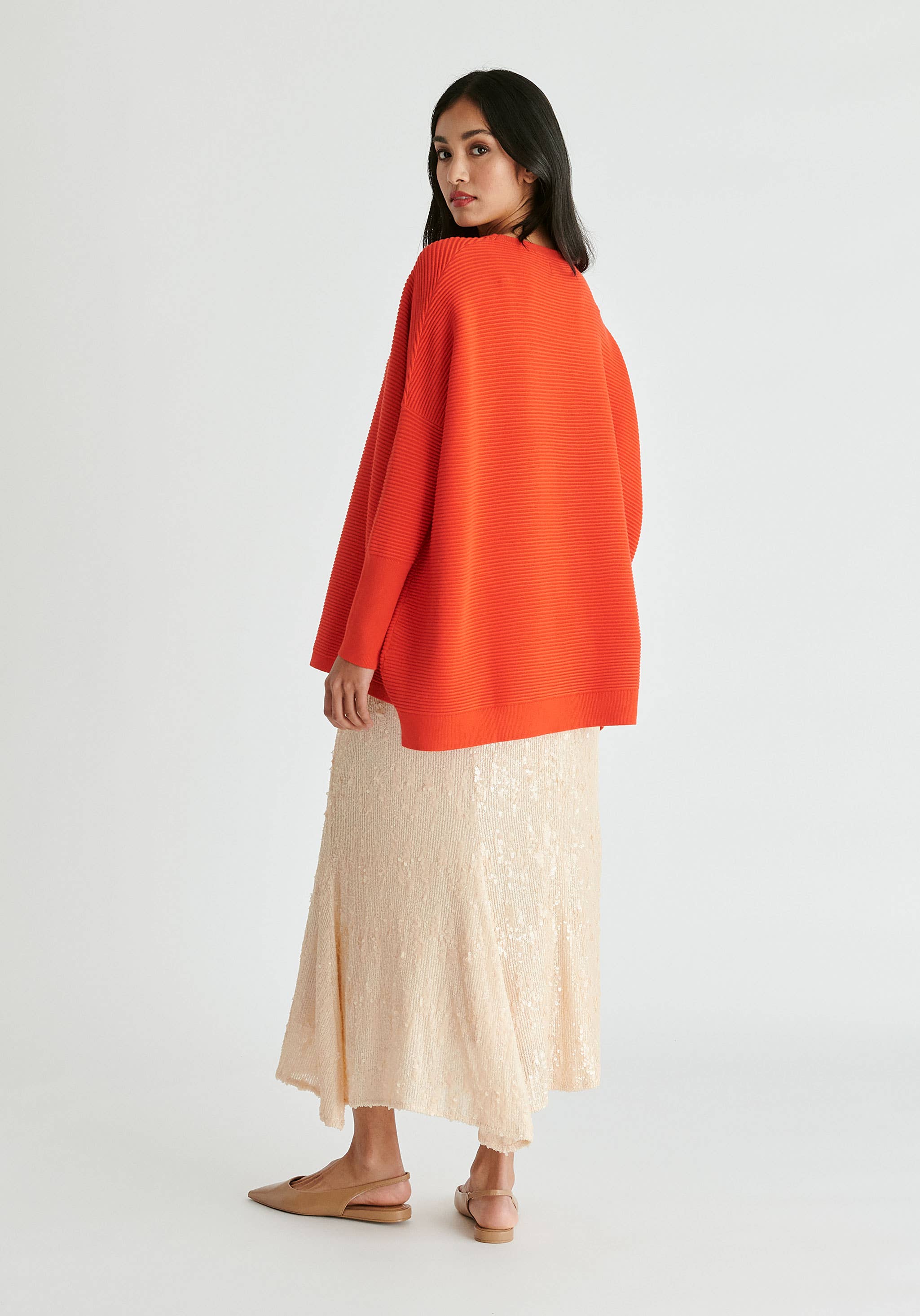 Paisie – wholesale Pullovertröja - Dam – Paisie ribbad tröja med lös passform113