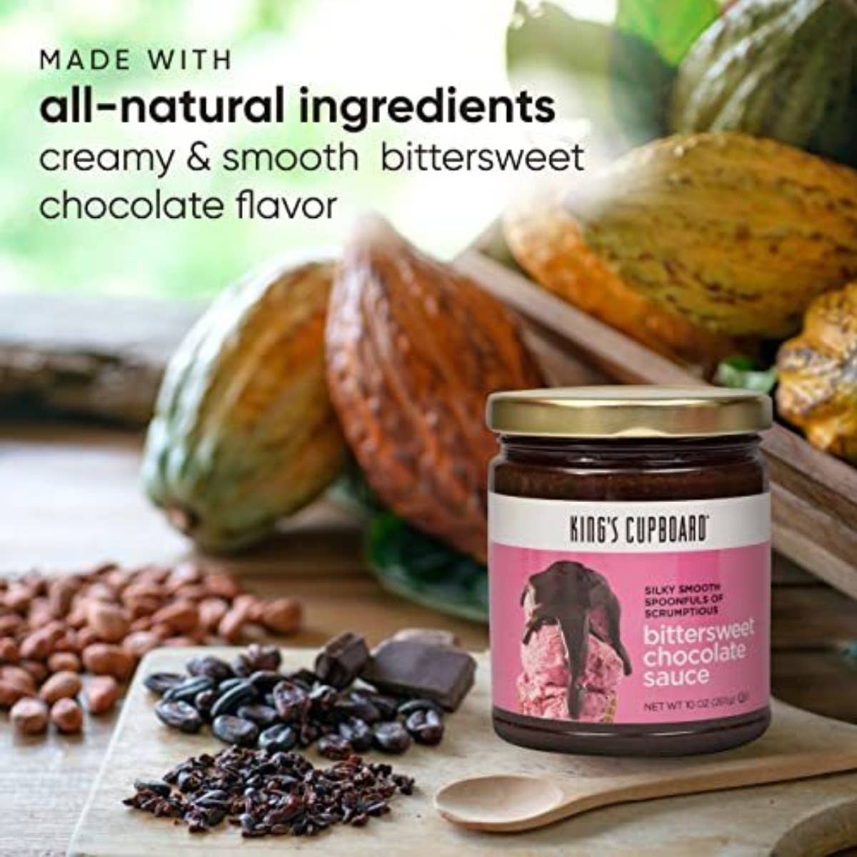 King's Cupboard - Wholesale Hot Fudge/Chocolate Spread - Bittersweet Chocolate Sauce1