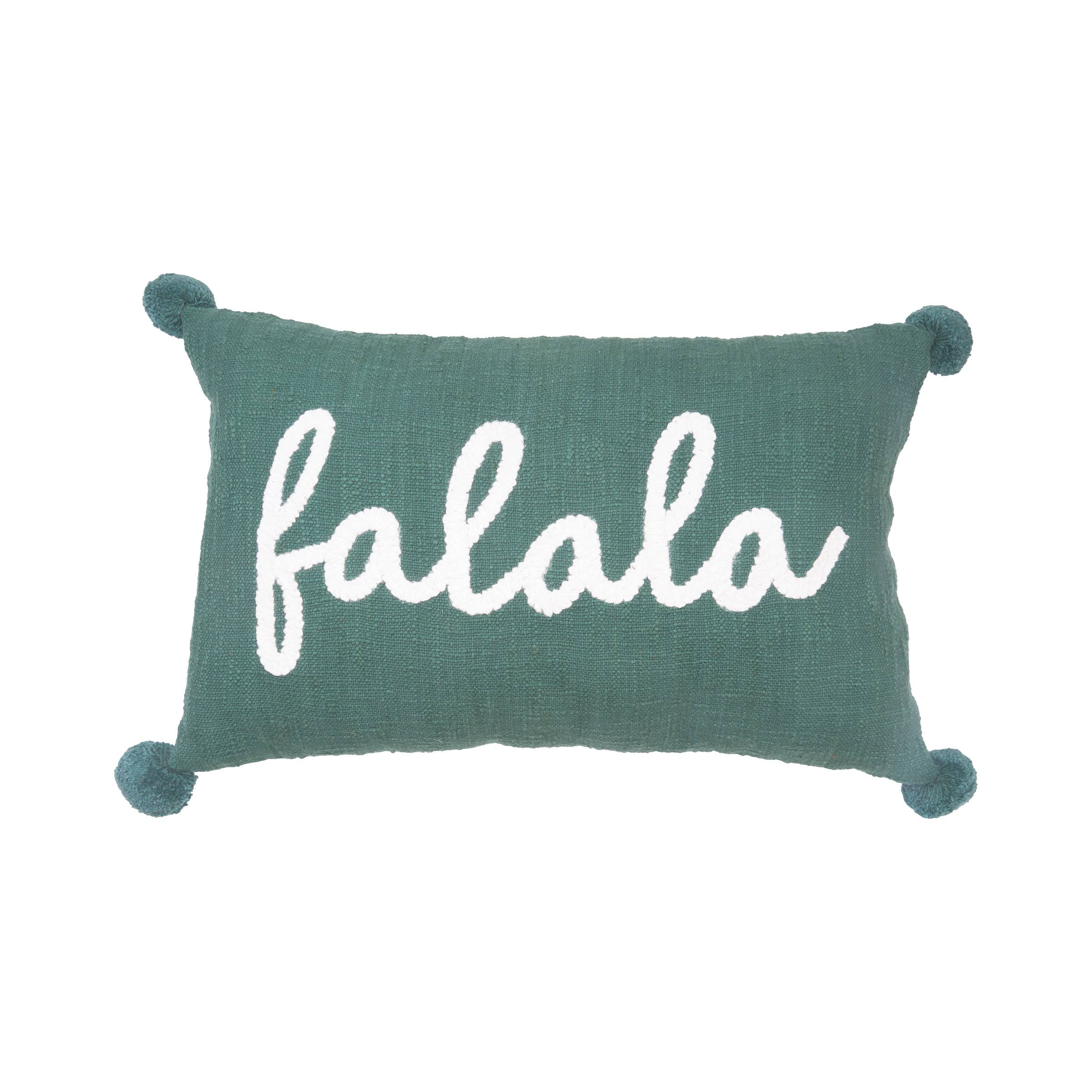 carol & frank - Wholesale Throw/Decorative Pillow - Christmas Falala Green Throw Pillow0