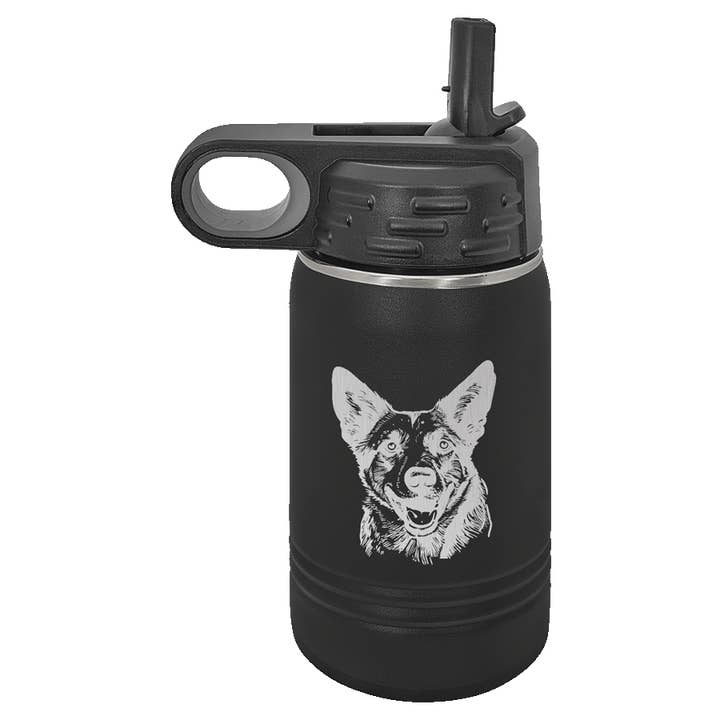 Australian Cattle Dog Water Bottle for wholesale by Traci's Fun Creations