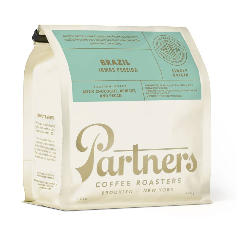 Partners Coffee Roasters - Vente Grains de café - Brésil - Irmas Pereira (Origine Unique) 12oz Grains Entiers1