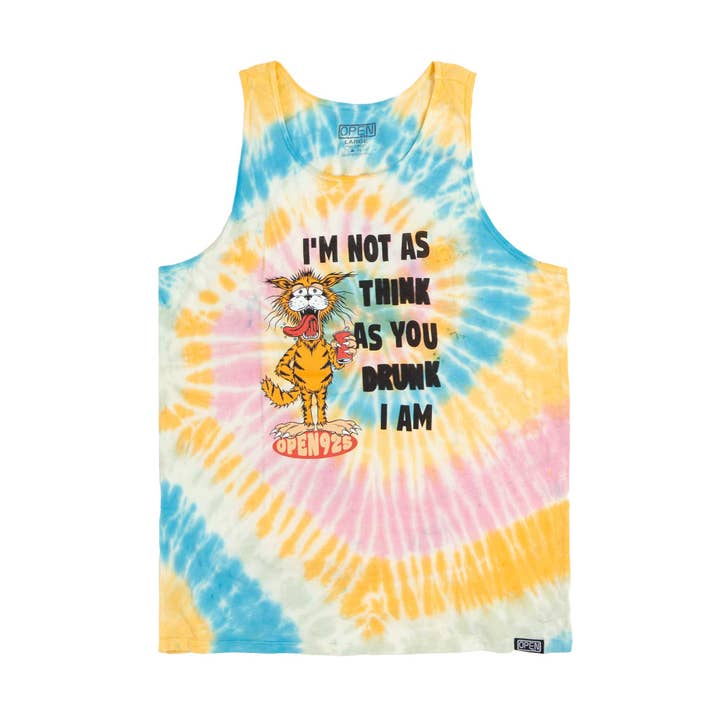 Camisola Drunk I Am Tie Dye por atacado de Open925