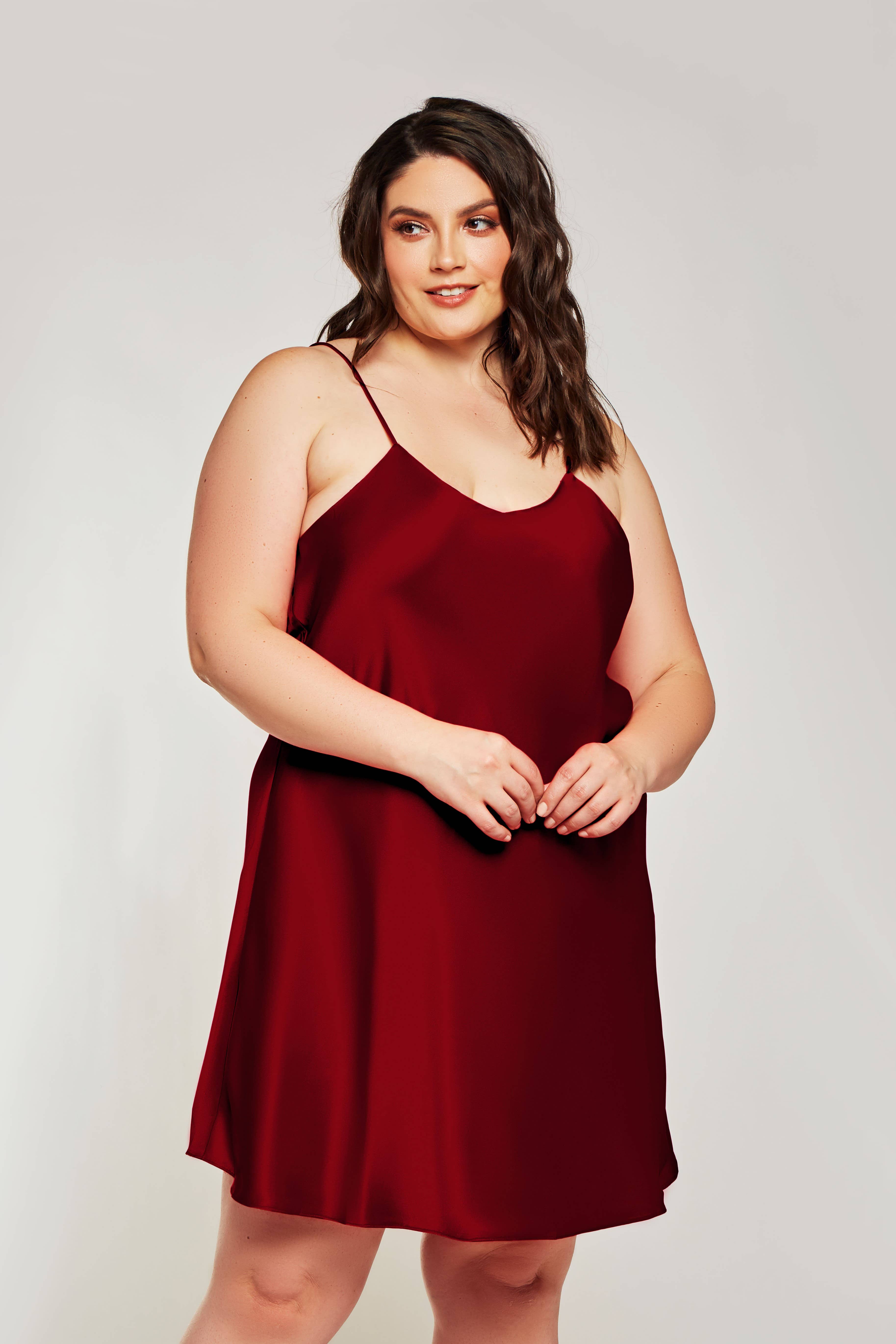 iCollection - Vendita all'ingrosso Sottoveste - Donna - Camicia Marina Taglie Forti Sopra il Ginocchio3