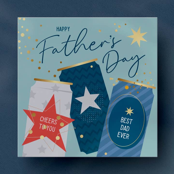Father's Day Beer Cans Card for wholesale by Heyyy Ltd