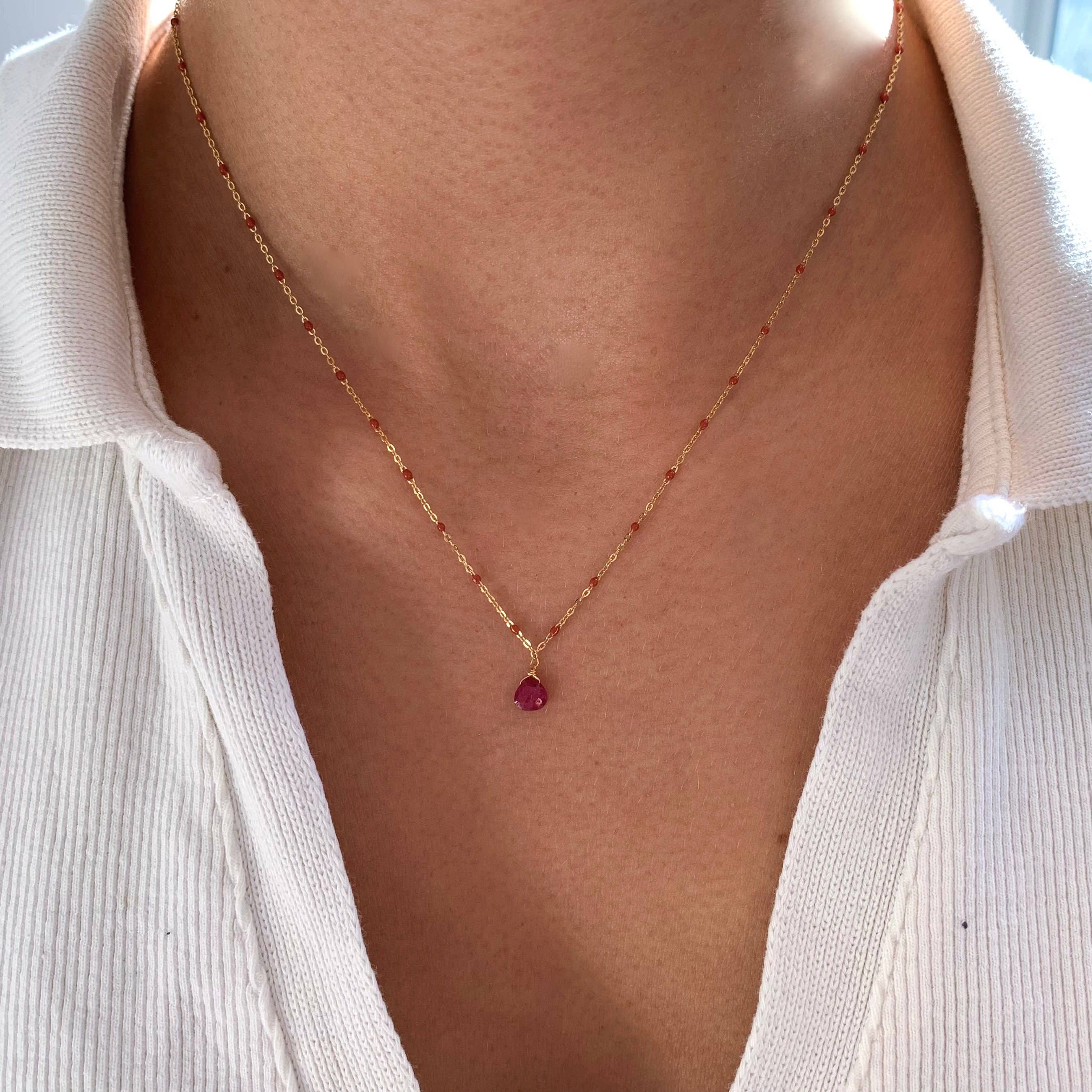 Victoire Collection - Venta al por mayor Collares con colgantes/abalorios - Collar de acero inoxidable con colgante de lapislázuli2