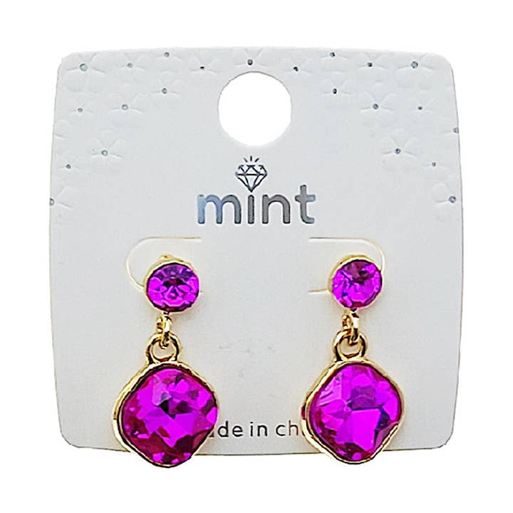 Crystal Dangle Earring for wholesale by Atlas Fashion