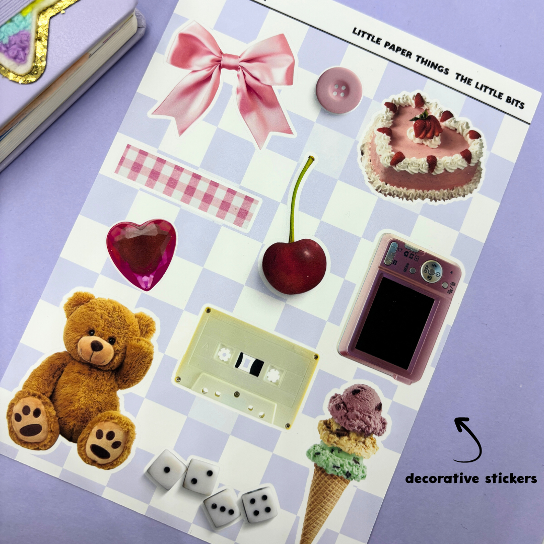 Kish B. Designs - Wholesale Sticker - Little Paper Things| The Little Bits| Junk Journal Packet3