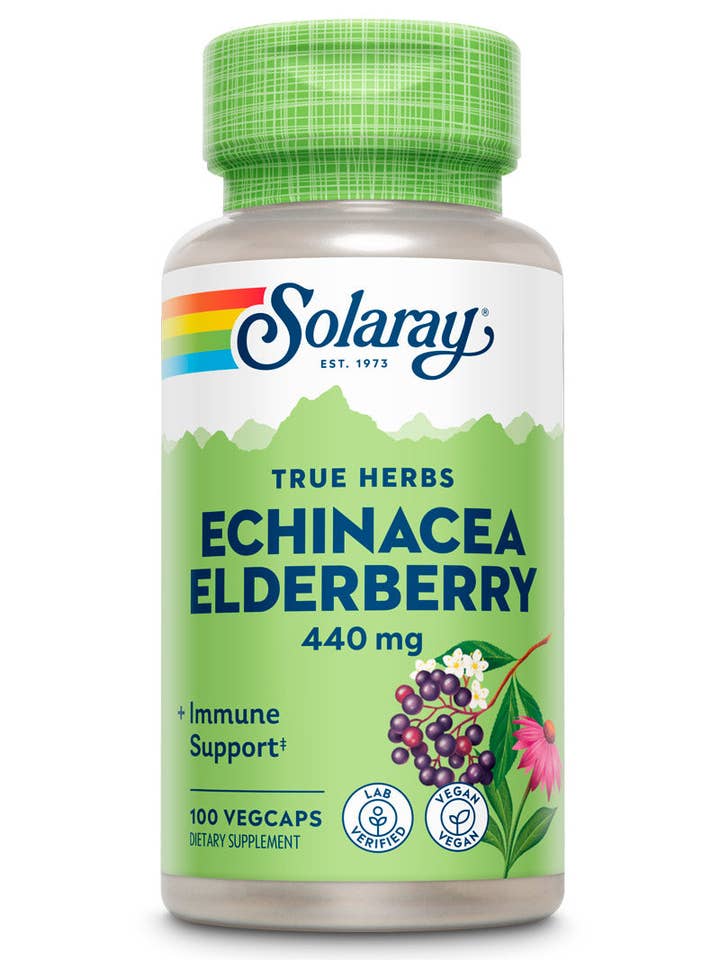 Echinacea Root & Elderberry 440mg for wholesale by Solaray