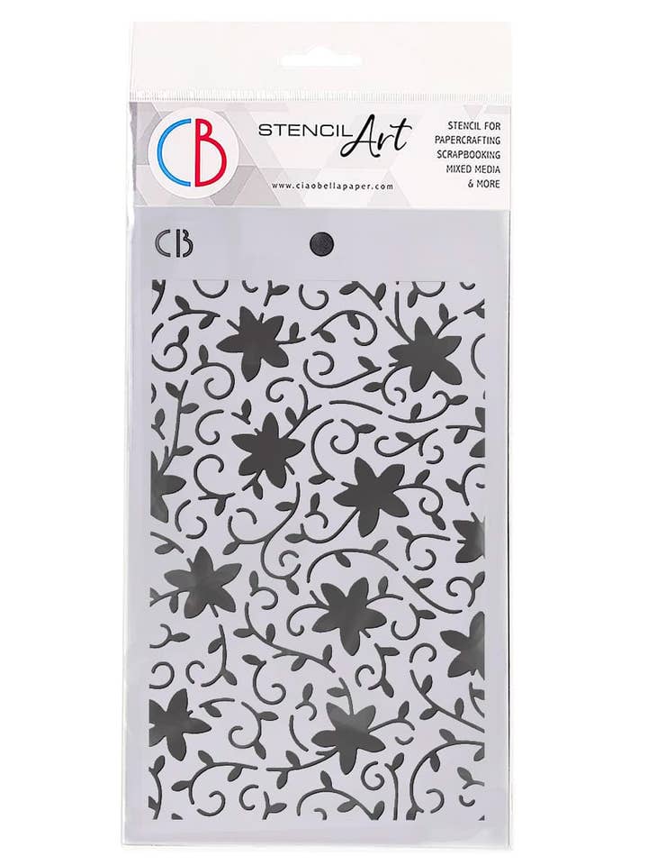 Ciao Bella Texture Stencil 5"x8" Corinth for wholesale by Ecstasy Crafts Distributing