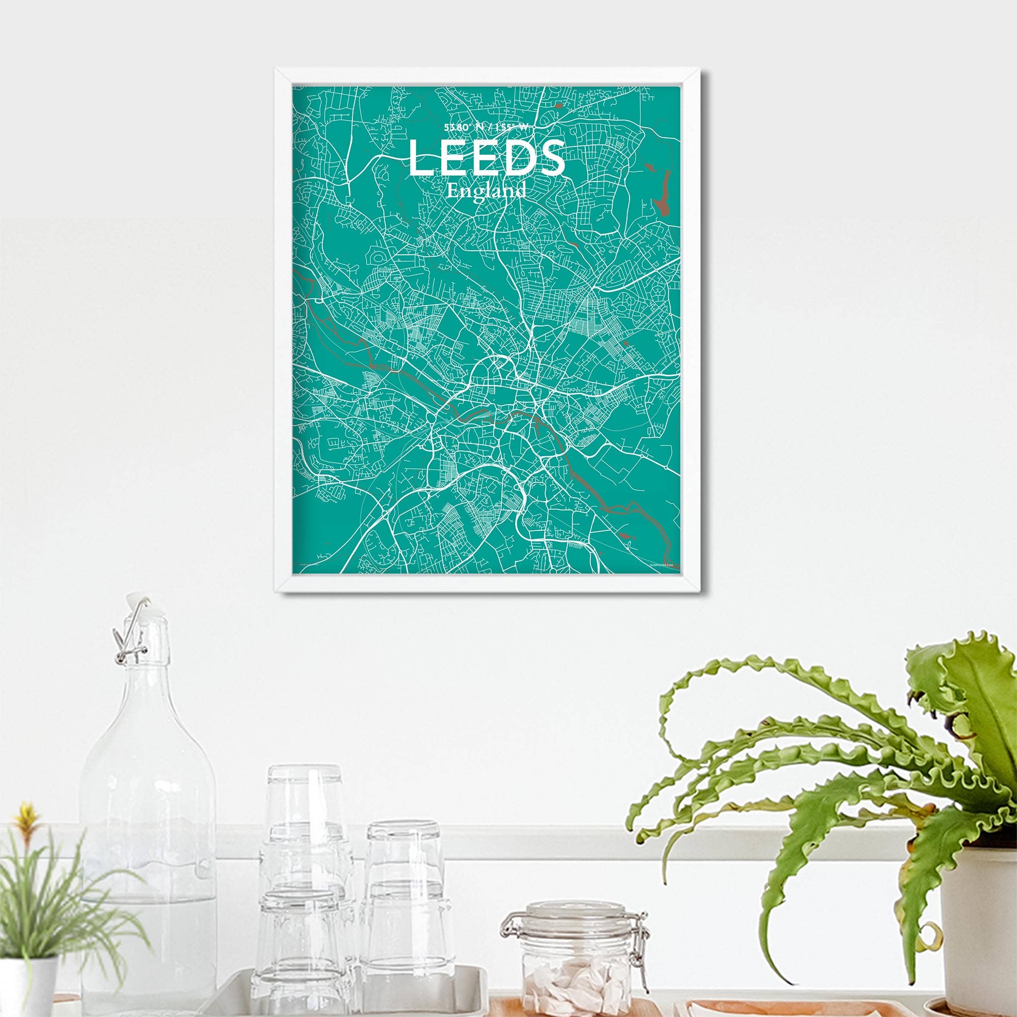 OurPoster.com – wholesale Poster – Leeds karta affisch95