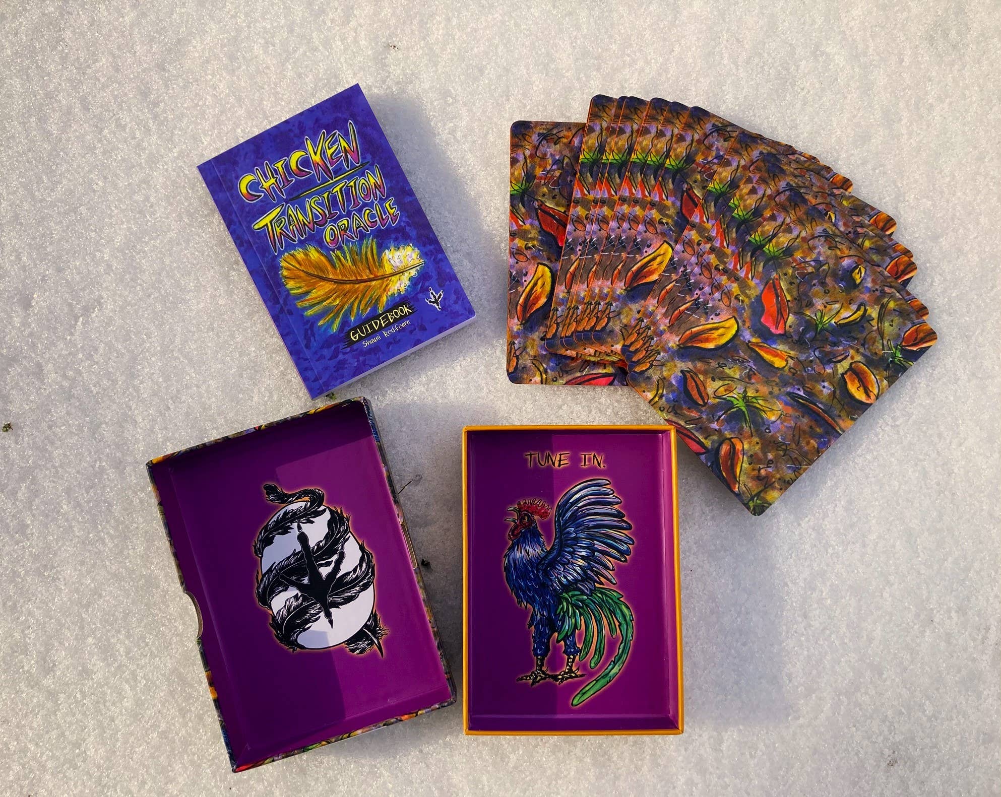 The Empathetic Chicken - Wholesale Tarot Cards - Chicken Transition Oracle Card Deck3