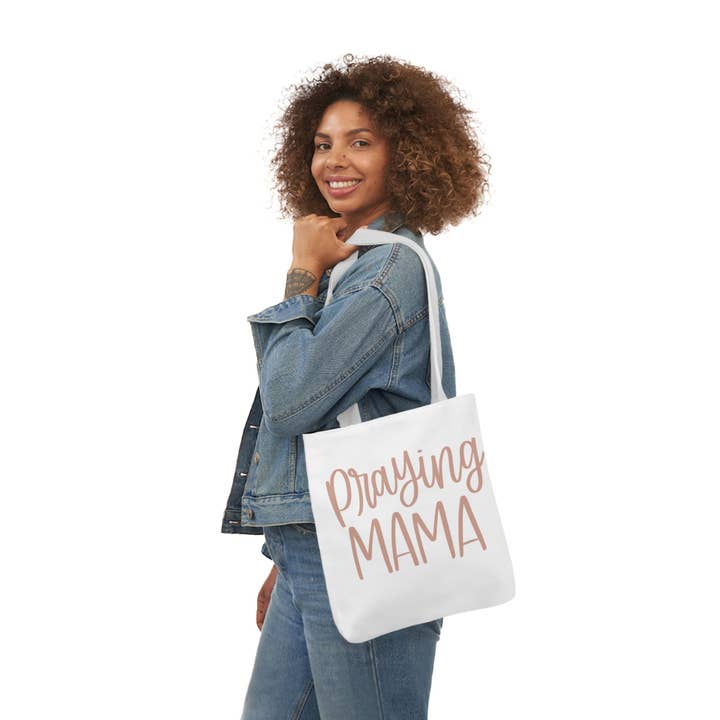 Praying Mama Tote Bag for wholesale by Friends of the Faith