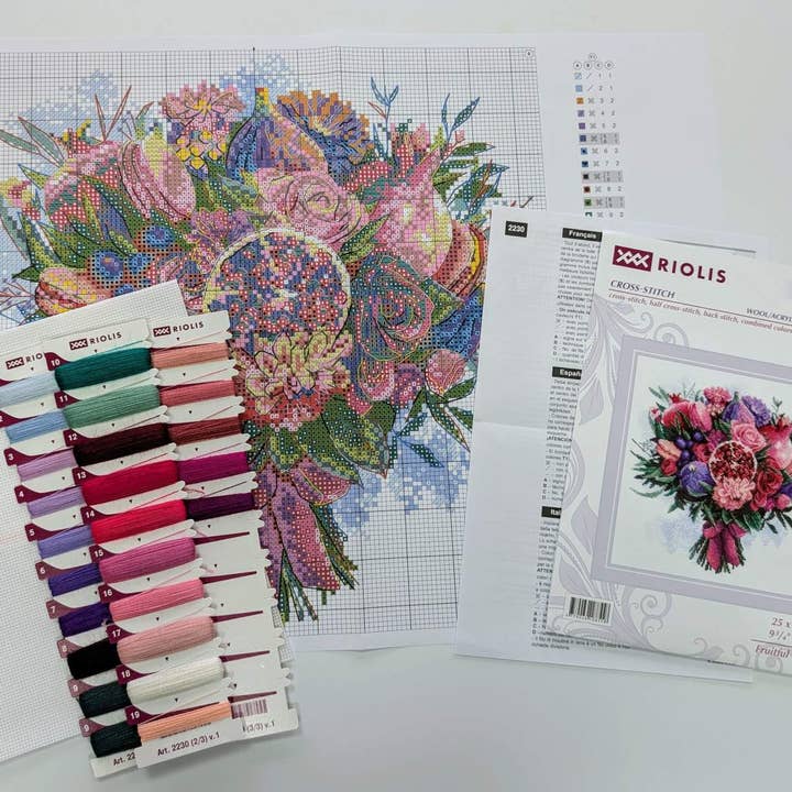 RIOLIS - Wholesale Embroidery/cross-stitch supplies - Cross Stitch Kit From Riolis 2230 Fruitful Bouquet4