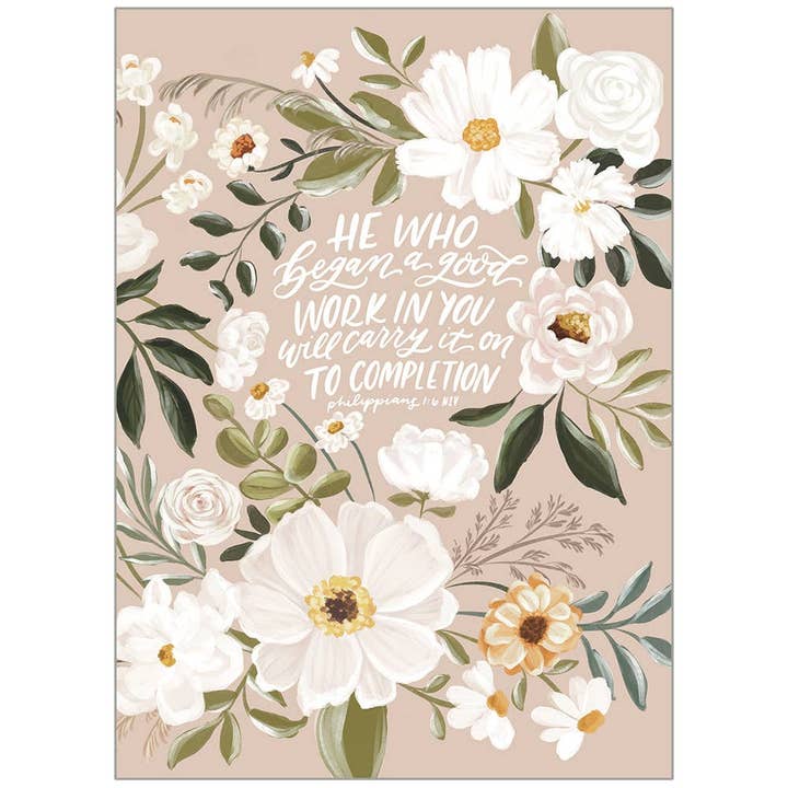 Baptism Floral - Faith Baptism Card for wholesale by Legacy