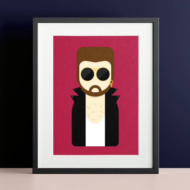 Impression d'art non encadrée inspirée de George Michael pour la vente par Hey There Munchquin