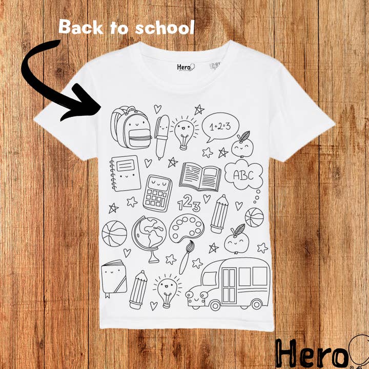 Voltar à Escola Tee por atacado de Herokids