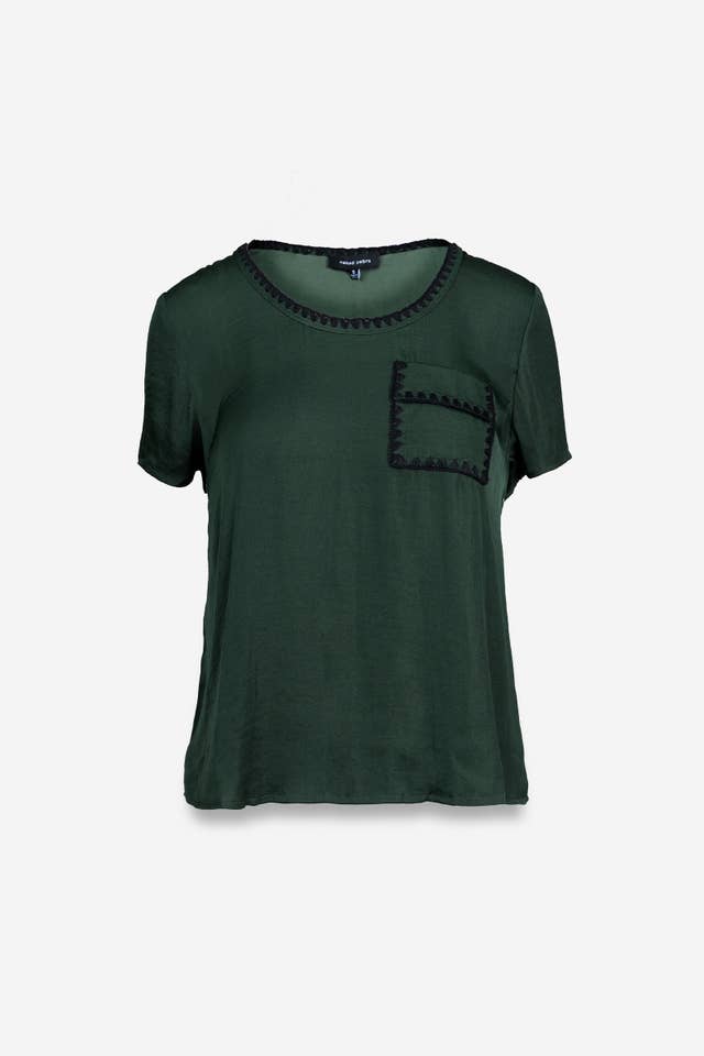 Naked Zebra - Vendita all'ingrosso Camicetta - Donna - Blusa a maniche corte con punto coperta8