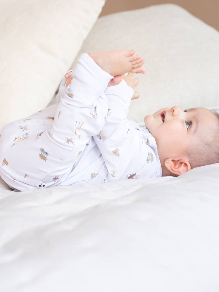 Winter Village Bamboo Zippy Romper for wholesale by Lilulila