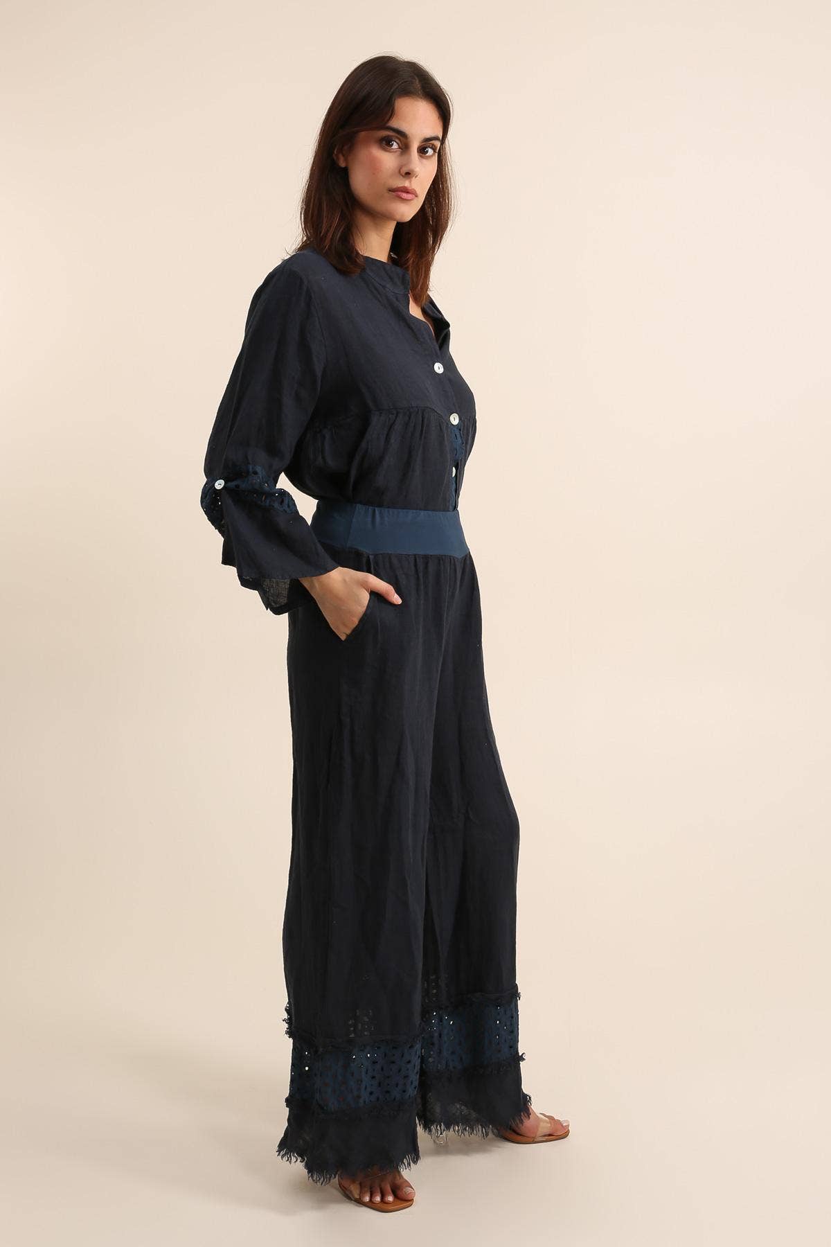 LÉA & LUC - Vendita all'ingrosso Pantalone - Donna - Pantaloni in 100% Lino RIF. 3049023