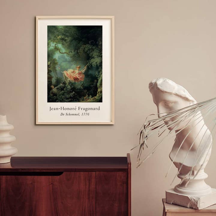Esque – Großhandel Poster – Poster Jean-Honoré Fragonard - Der Schwung im Passepartout