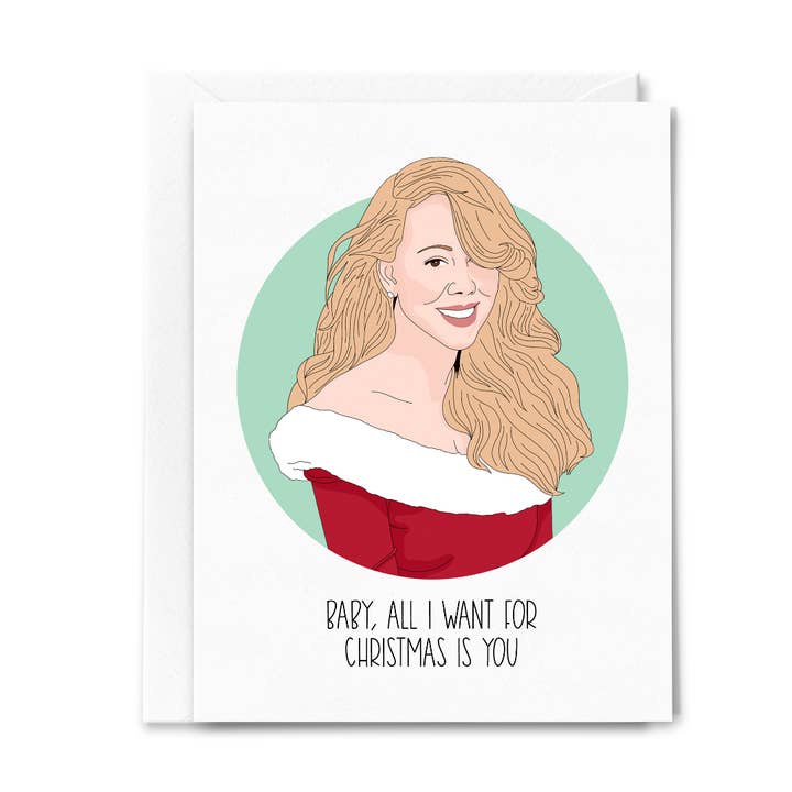All I Want for Christmas Greeting Card for wholesale by Sammy Gorin LLC