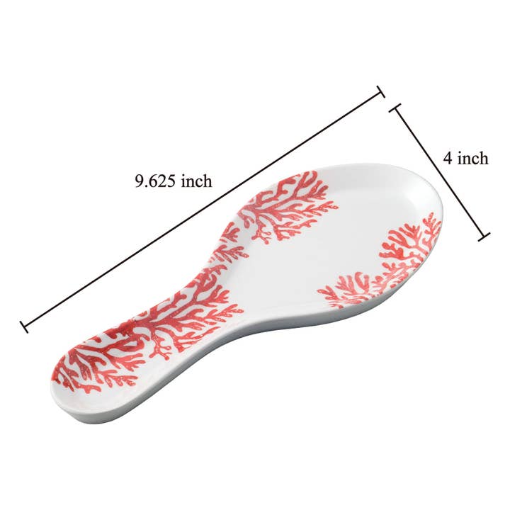 Supreme Housewares - Wholesale Spoon Rest - Red Coral Melamine Spoon Rest