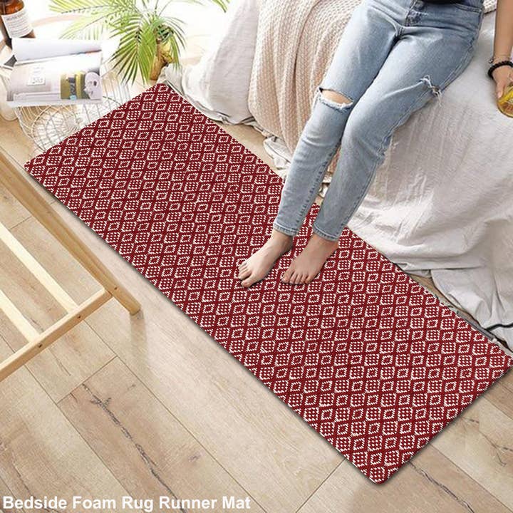 COZY HOMES COLLECTION - Wholesale Floor Mat - Anti-Fatigue Runner Mat Kitchen/Bathroom Handwoven 18x48''6