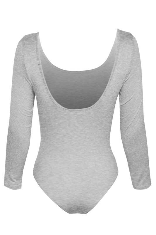 5besties inc - Wholesale Bodysuit - Women's - Scoop Neck Cotton Blended Bodysuits - Plus Size2