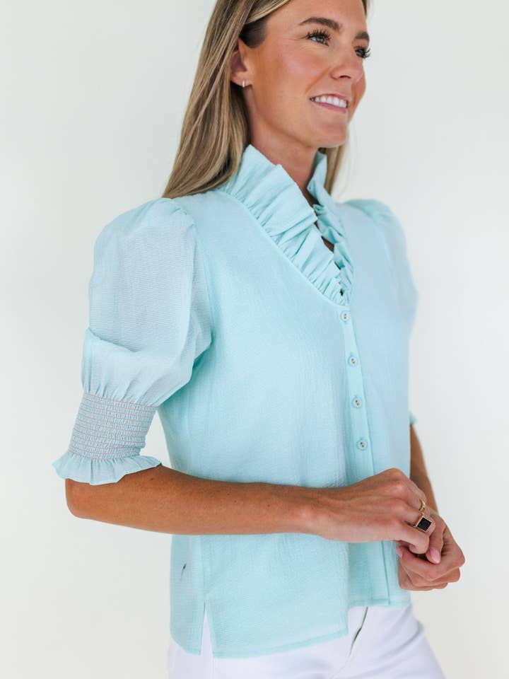 Mary George - Wholesale Button Down Shirt - Women's - Harper Top10