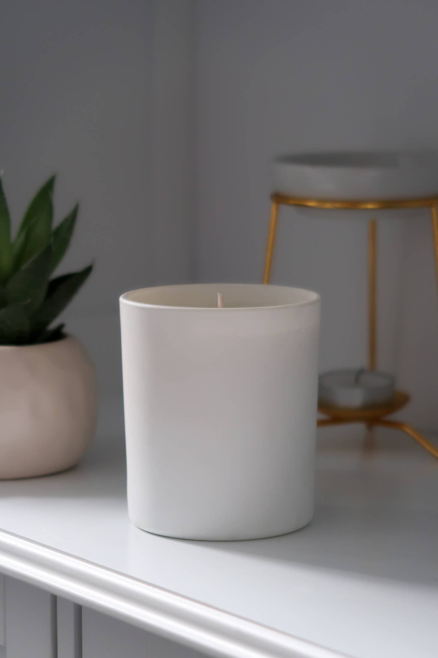 Timeless Aromas Ltd – wholesale Burkljus – Vit Matt 30cl Sojaljus | Tom Etikett | Privat Märkning1