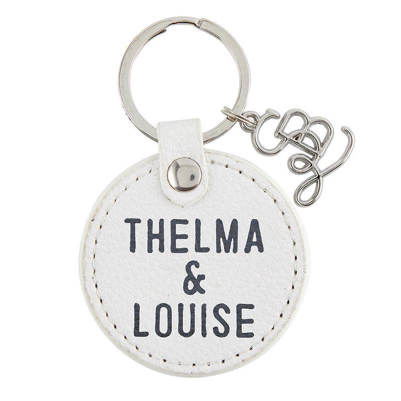 Angle - Wholesale Keychain - Women's - Face to Face Leather Key Tag - Thelma & Louise0