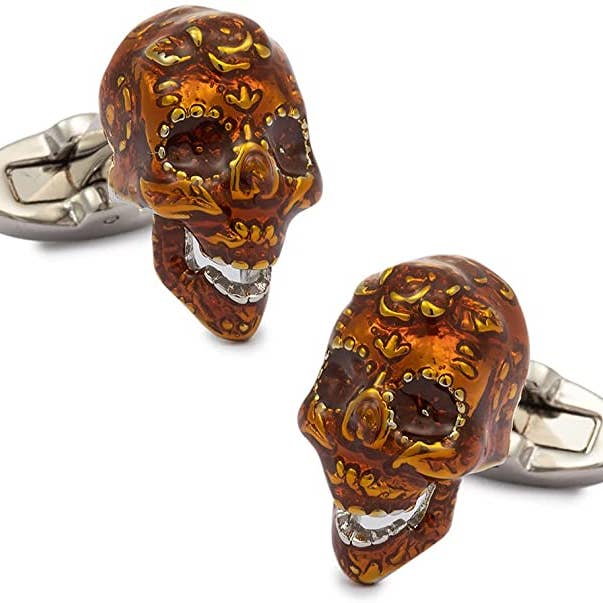 Hög detalj Catrina Amber skalle skjorta manschettknappar för wholesale av Beclosetoyou