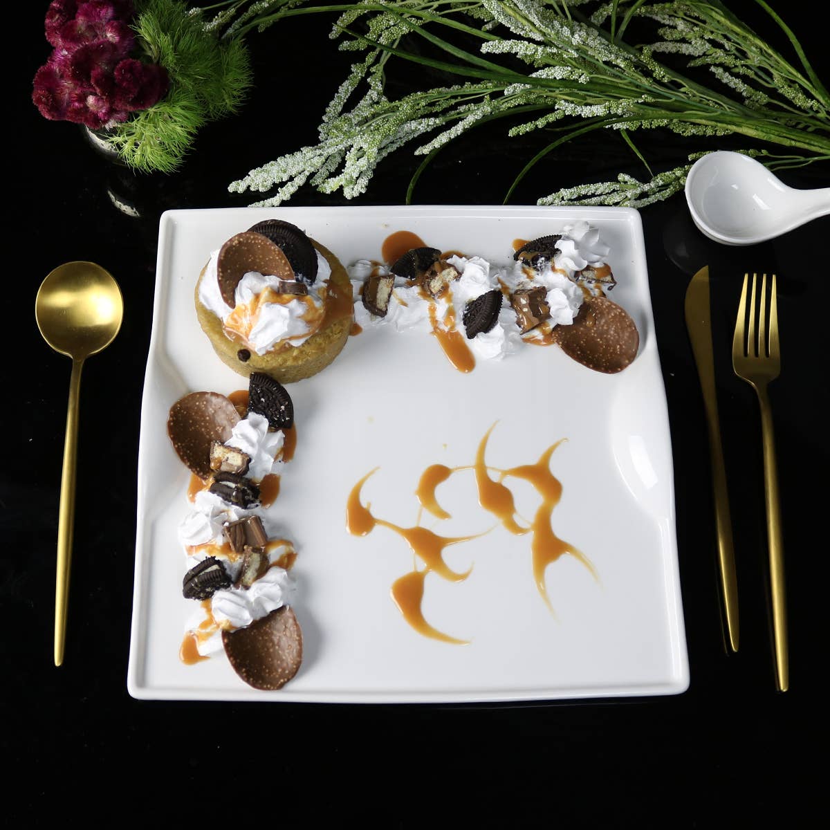 Little White Dish - Wholesale Dinnerware Set - Square Dinnerware Set - 20 Pcs8