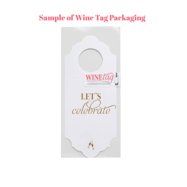 Color Box Design & Letterpress - Wholesale Gift Tag - Naughty List | Wine & Spirit Tag