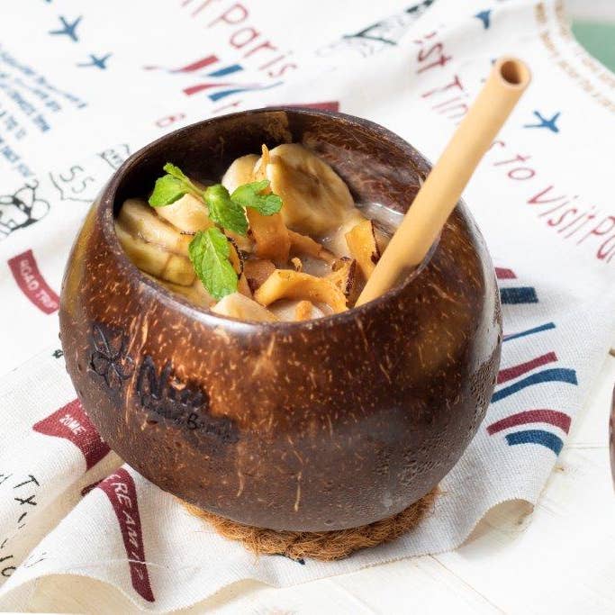 Niu Coconut by Pacific Spirit - Wholesale Drinking Glass/Cup - Coconut cup1