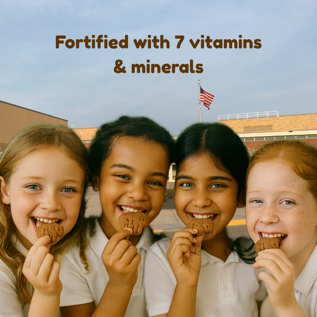 Happy Snacks - Wholesale Cookie - Plant Based Fortified Chocolate Animal Crackers Box3