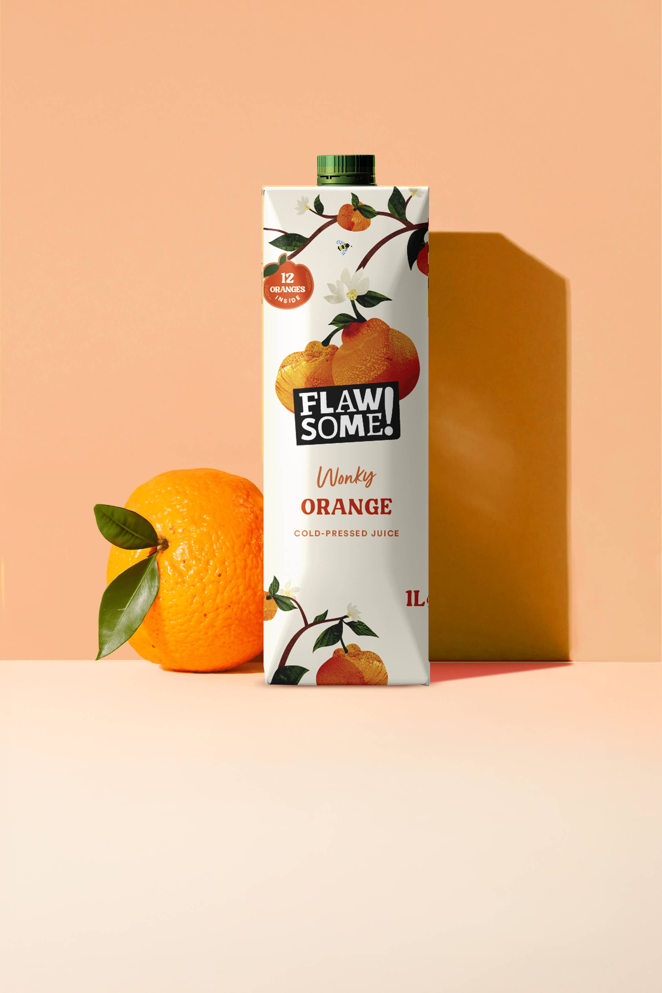 Flawsome Brands Limited – wholesale Fruit juice – NEW! 1L Orange cold-pressed juice