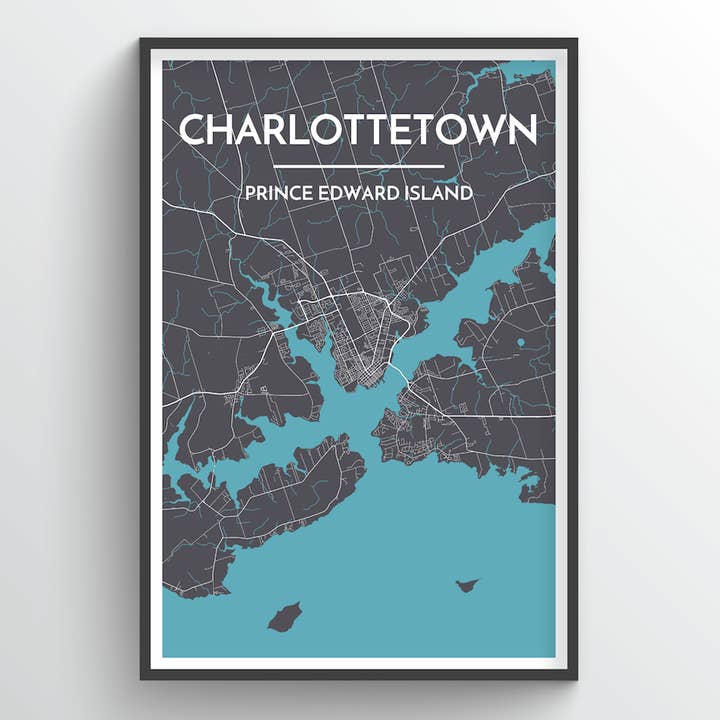 Charlottetown, OBS Stad Karta för wholesale av Point Two Design Group