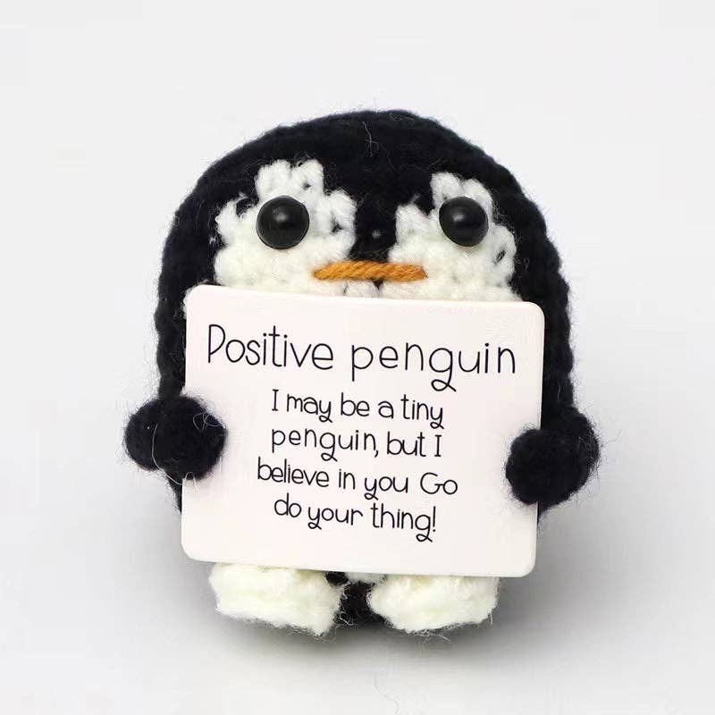 Wholesale Valentine’s Day Crochet Penguin Keychain Cute Positive Gift ...