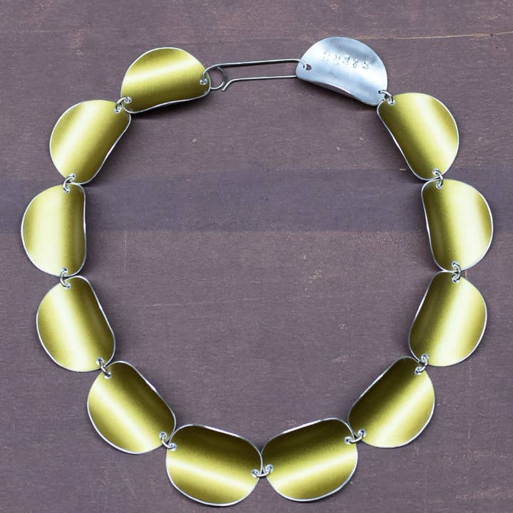 Origami Collar for wholesale by S&ERS Printed Aluminium Jewellery