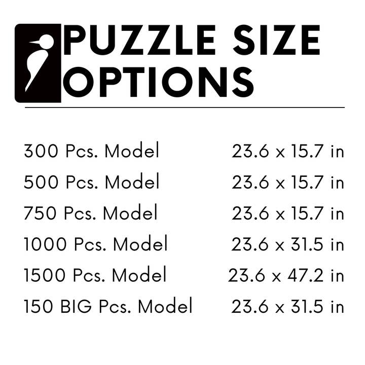 WAWW Artisanal Wooden Puzzles - Wholesale Puzzle - Adult - Personalized WOODEN puzzle, up to 1500 pieces5