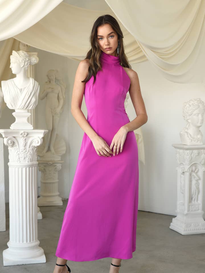Alize Halter Maxi Dress for wholesale by Adelyn Rae