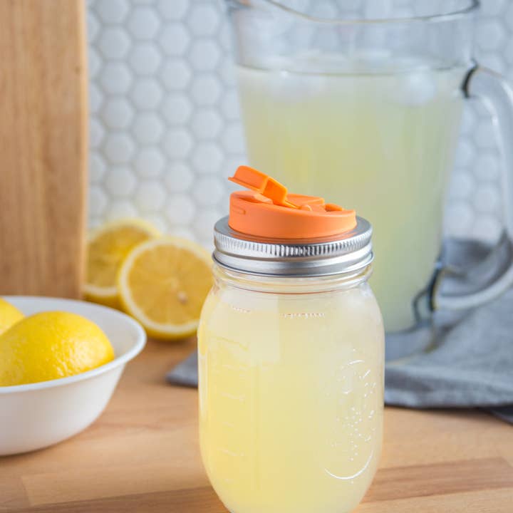 Fox Run Brands - Wholesale Drink Lids - Jarware Drink Lid for Regular Mouth Mason Jar