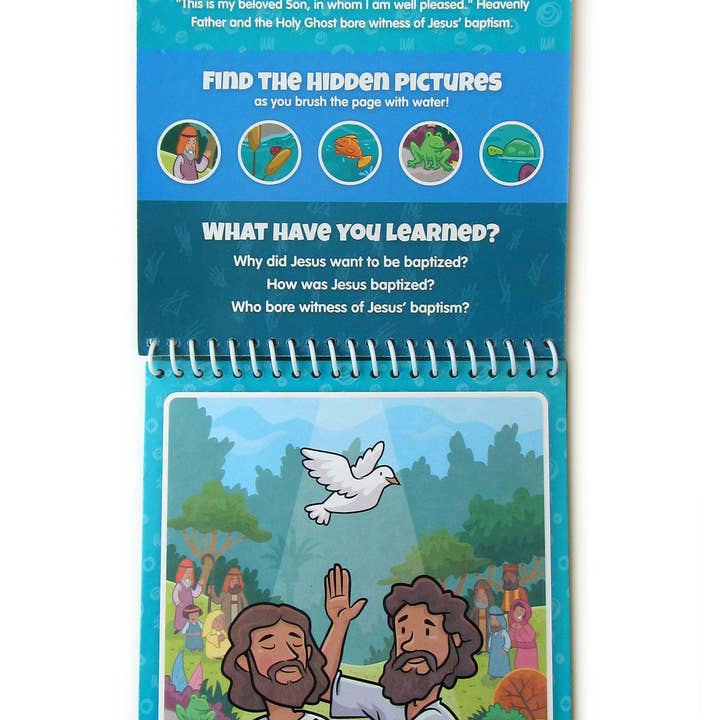 KangaToys - Wholesale Coloring Book - Kids & Baby - New Testament Aqua Brush Activity Book, Reusable Travel Activity