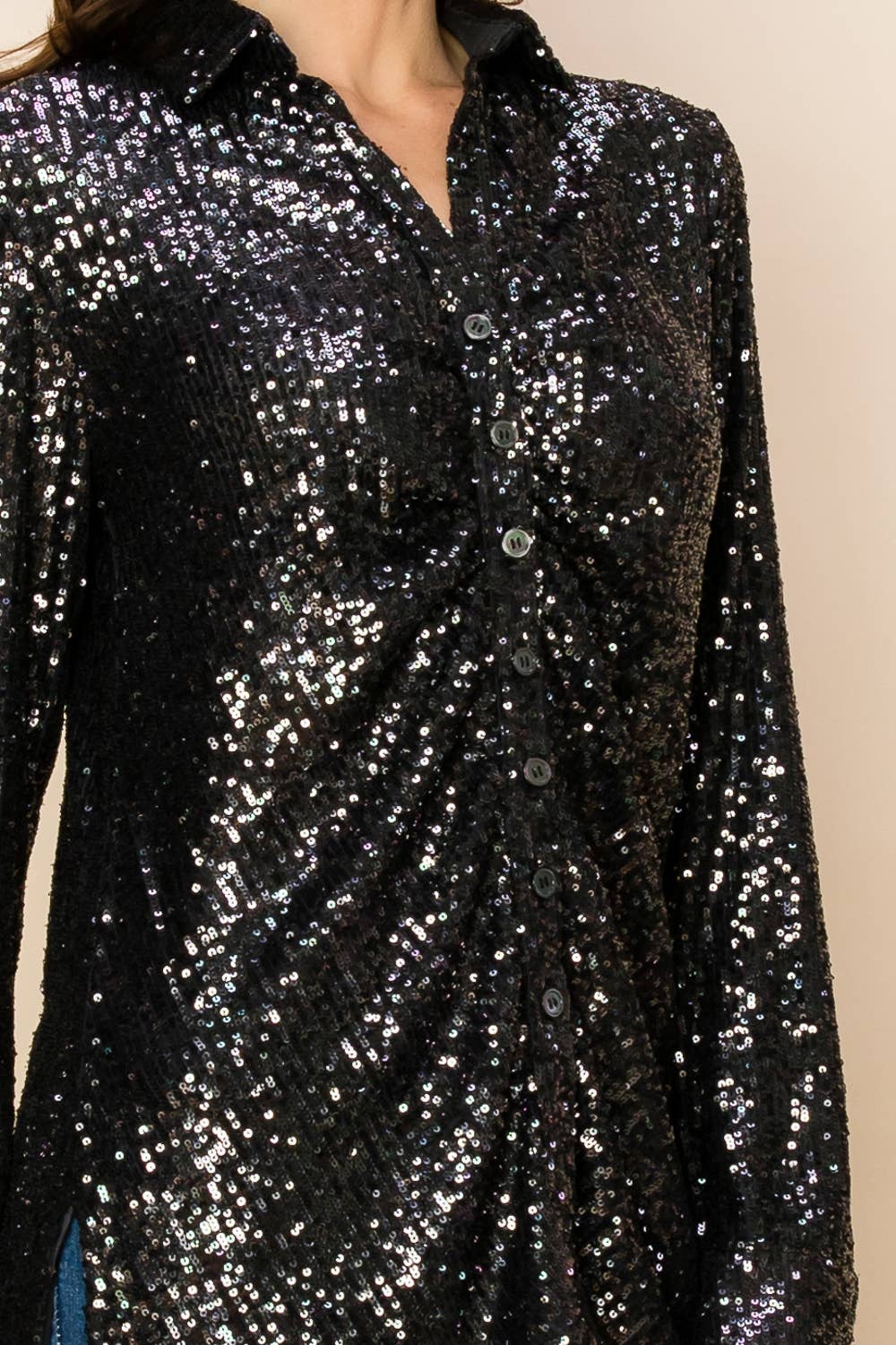 W.A.Y. --Wonderful And Young - Vendita all'ingrosso Camicia - Donna - CAMICIA CON PAILLETTES W.A.Y 
18